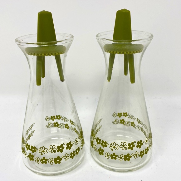 Corelle Dining Mcm Corelle Spring Blossom Glass Salt Pepper Shakers